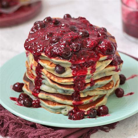 Super Fluffy Blueberry Pancakes A Baking Journey