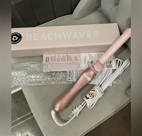 Beachwaver B1 Pink Glitter Rotating Curling Iron Brand New In Box Ebay