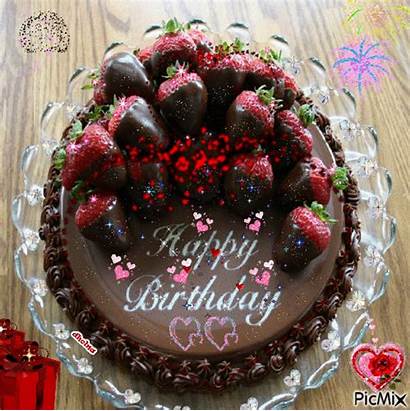 Birthday Cake Chocolate Strawberry Picmix Happy Cakes