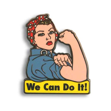 Rosie The Riveter We Can Do It Enamel Pin Etsy