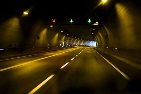 Free Images Light Road Night Highway Tunnel Darkness Lane