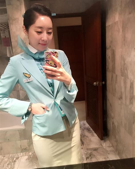 93 Best Korean Ca Images On Pinterest Flight Attendant Korean Air And