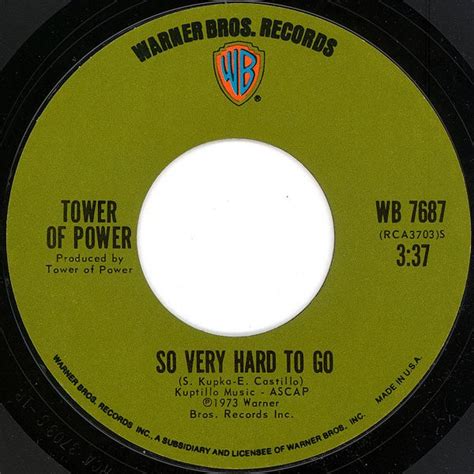 Tower Of Power So Very Hard To Go Releases Discogs