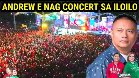 Omg Andrew E Ginawang Concert Ang Bbm Sara Rally Sa Guimbal Iloilo
