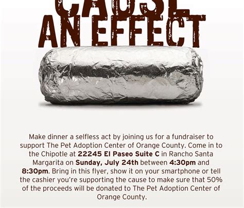 Get pet care tips and adoption tips. Chipotle Fundraiser - The Pet Adoption Center of Orange County