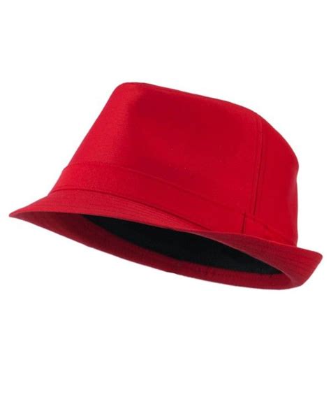Basic Poly Woven Fedora Hats Red L Xl Cy11heh6y8l Fedora Hat Mens