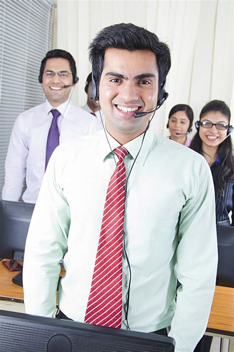 Indian Call Center Operators Colleague S Standing Together In Office