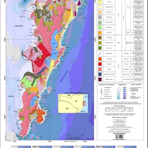 Mapa geológico da planície costeira das folhas Rincão SH X B IV Download Scientific