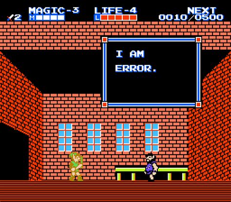 An error is a subclass of throwable that indicates serious problems that a reasonable application a method is not required to declare in its throws clause any subclasses of error that might be thrown. Error | Nintendo | FANDOM powered by Wikia