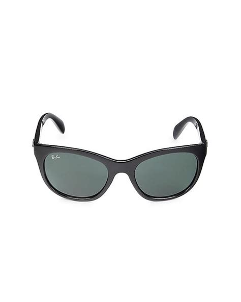 ray ban rb4216 56mm cat eye sunglasses in black lyst