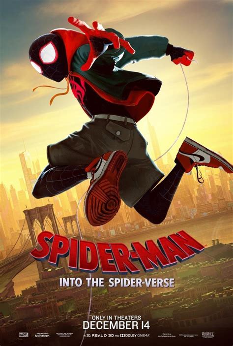 Póster Miles Morales Cartel De Spider Man Un Nuevo Universo 2018