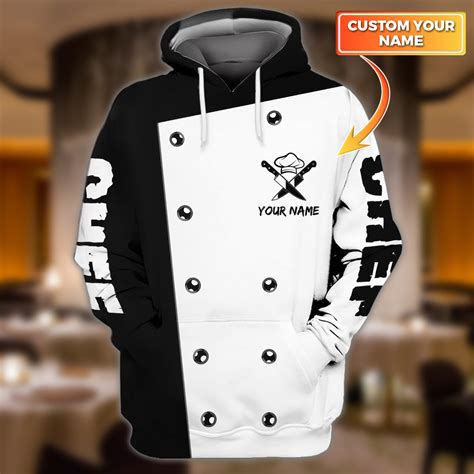 Chef Bandw Personalized Name 3d Hoodie 01 Rinc98 Trends Personalized