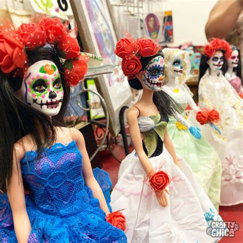 How To Make Day Of The Dead Barbies Crafty Chica