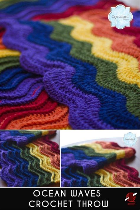 Ocean Waves Crochet Throws Crochet Ripple Pattern