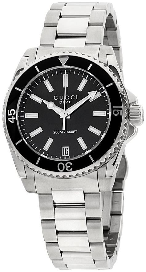 Shop jewellery by gucci online. Buy Gucci Women's Black Dial Stainless Steel Band Watch ...