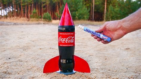 Coca Cola Rocket Vs Mentos Youtube