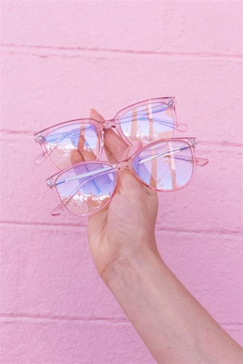 cute trendy affordable blue light blocking glasses light blue glasses pink light