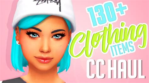 130 Clothing Items Links The Sims 4 Cc Shopping Haul 7 Youtube