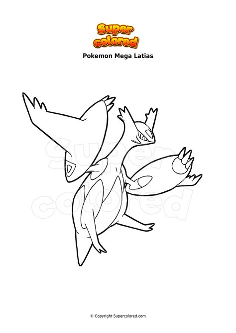 Coloring Page Pokemon Mega Latias Supercolored Com