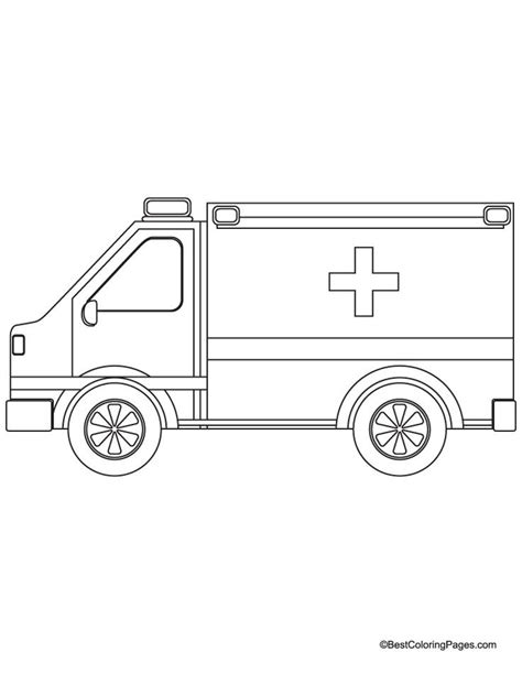 Do not forget to discover other drawings from transportation coloring. Emergency ambulance jeep coloring page | Download Free ...