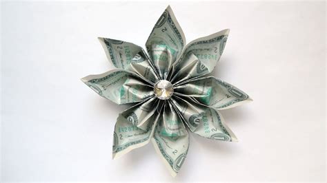 My Beautiful Money Flower Dollar Bills Modular Origami Tutorial