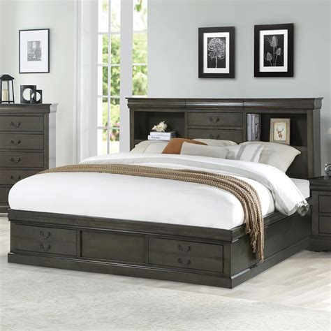 Acme Furniture Louis Philippe Iii 24927ek King Captains Bed With