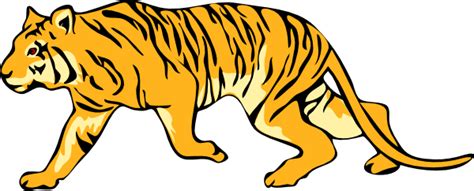 Stalking Tiger Clip Art At Clker Com Vector Clip Art Online Royalty