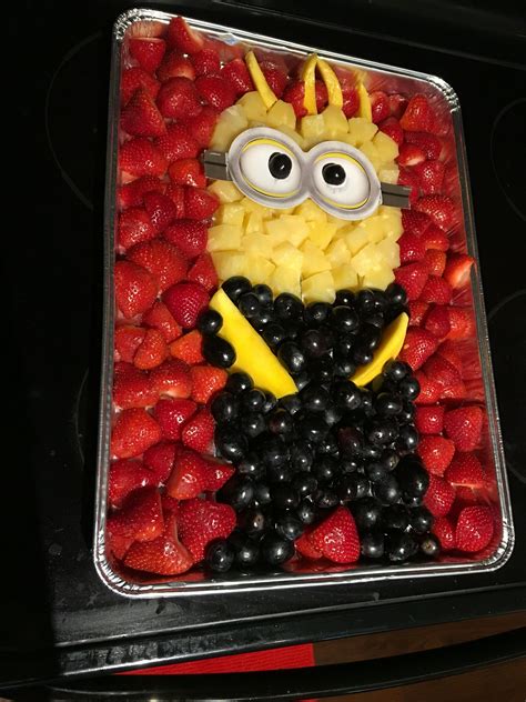 Quickandeasyminion Fruit Platter Finger Fruit Snacking Party Perfect