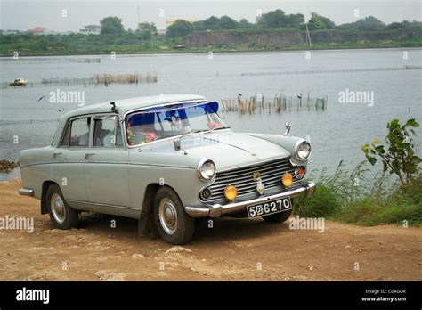 A vintage car on a sandy road Jaffna Sri Lanka Stock Photo - Alamy
