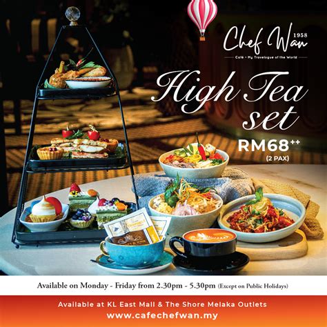 Eat Drink Kl Cafe Chef Wan Weekday High Tea Set In Kl East Mall