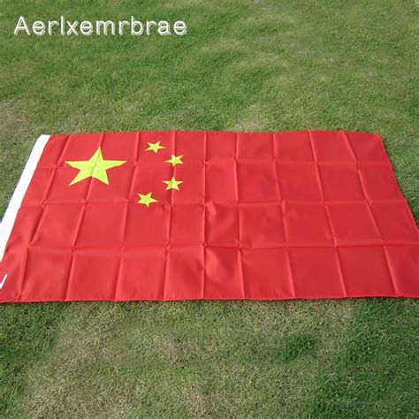 Free Shipping Aerlxemrbrae Flag New 90150cm Hanging China Flag Chinese
