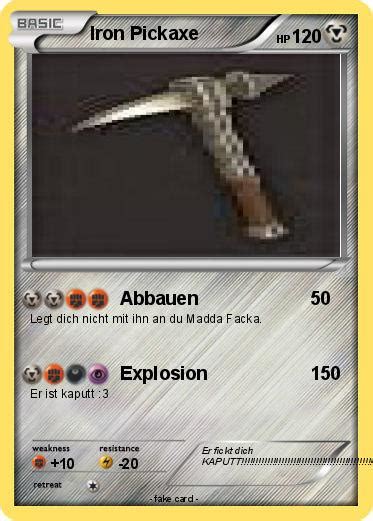 Pokémon Iron Pickaxe 3 3 Abbauen My Pokemon Card