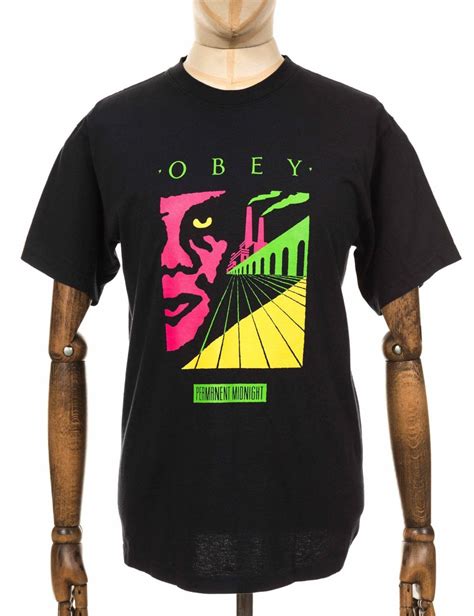 Obey Clothing Permanent Midnight Tee Off Black Clothing From Fat