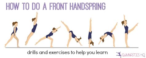 How To Do A Front Handspring Drills And Exercises To Help You Learn