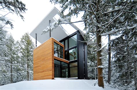 Wallpaper House Modern Architecture Forest Snow Cabin 1506x1000