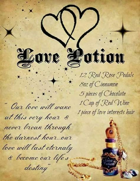 Love Potion Witchcraft Love Spells Wiccan Spell Book Witchcraft