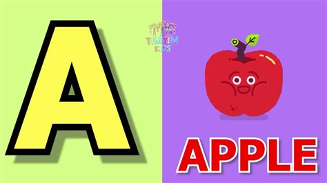 Phonics Song A For Apple Abcd Alphabets Songs With Sound For Children
