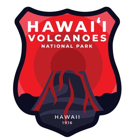 Hawaii Volcanoes Vinyl Sticker Hawaii Volcano Logo Clipart Volcano
