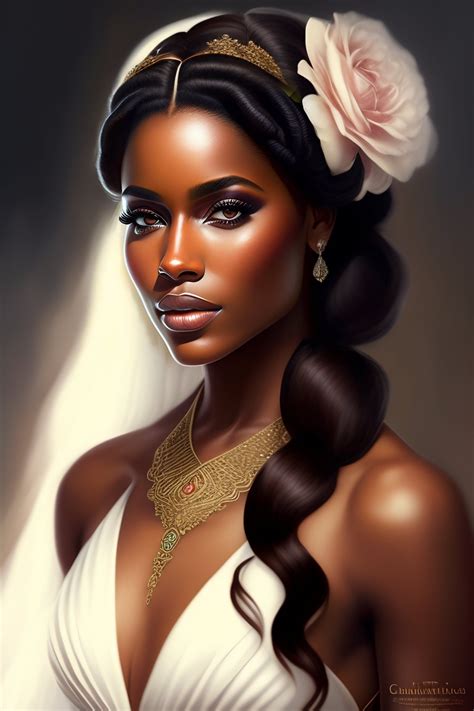 lexica beautiful dark brown woman highly detailed hyper realistic braided hair white