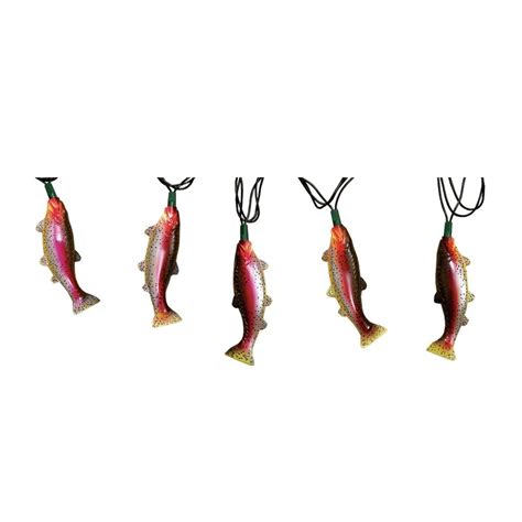 Rivers Edge Products 10 Light 10 Ft Rainbow Trout String Lights Wayfair