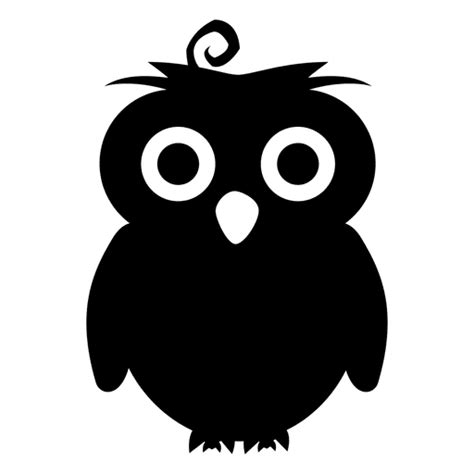 Eulen-Silhouette - Transparenter PNG und SVG-Vektor