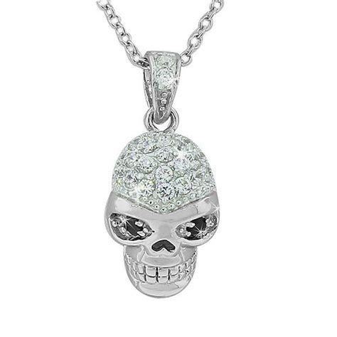 Crystal Eye Skull Pendant Skull Pendant Skull Jewelry Halloween Jewelry