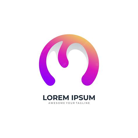 Premium Vector Logo Letter M Gradient Modern Colorful