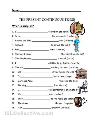 Present Continuous Present Continuous Tense Learn English English