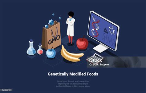 Konsep Makanan Rekayasa Genetika Ilmuwan Laboratorium Di Tanaman Pangan Dan Pertanian Rekayasa