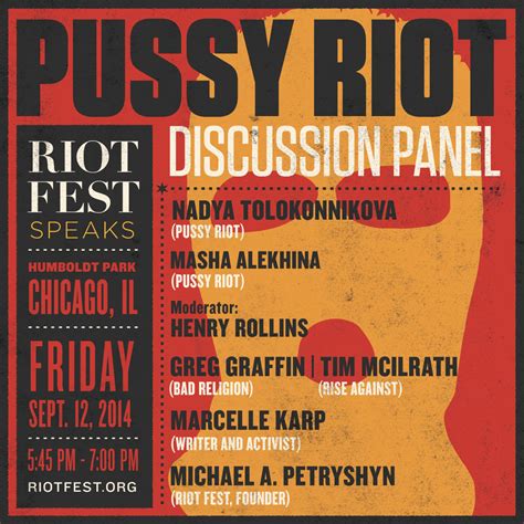 Riot Fest Speaks Pussy Riot Panel Announced Riot Fest