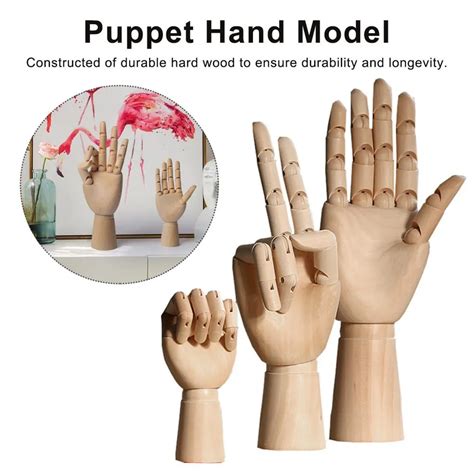 12 10 7 Inches Tall Wooden Hand Drawing Sketch Mannequin Model Wooden