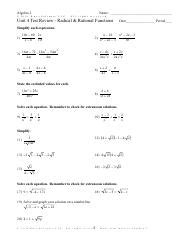 Create the worksheets you need with infinite algebra 2. Worksheet by Kuta Software LLC 3 Answers to Unit 4 Test ...