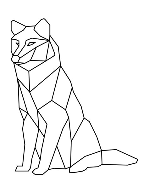 Coloring Pages Geometric Animals 30 Free Printable Geometric Animal