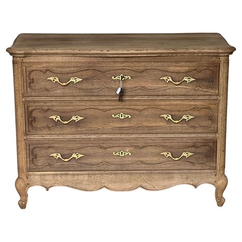 Bleached Oak French Commode Chest Of Drawers At 1stdibs